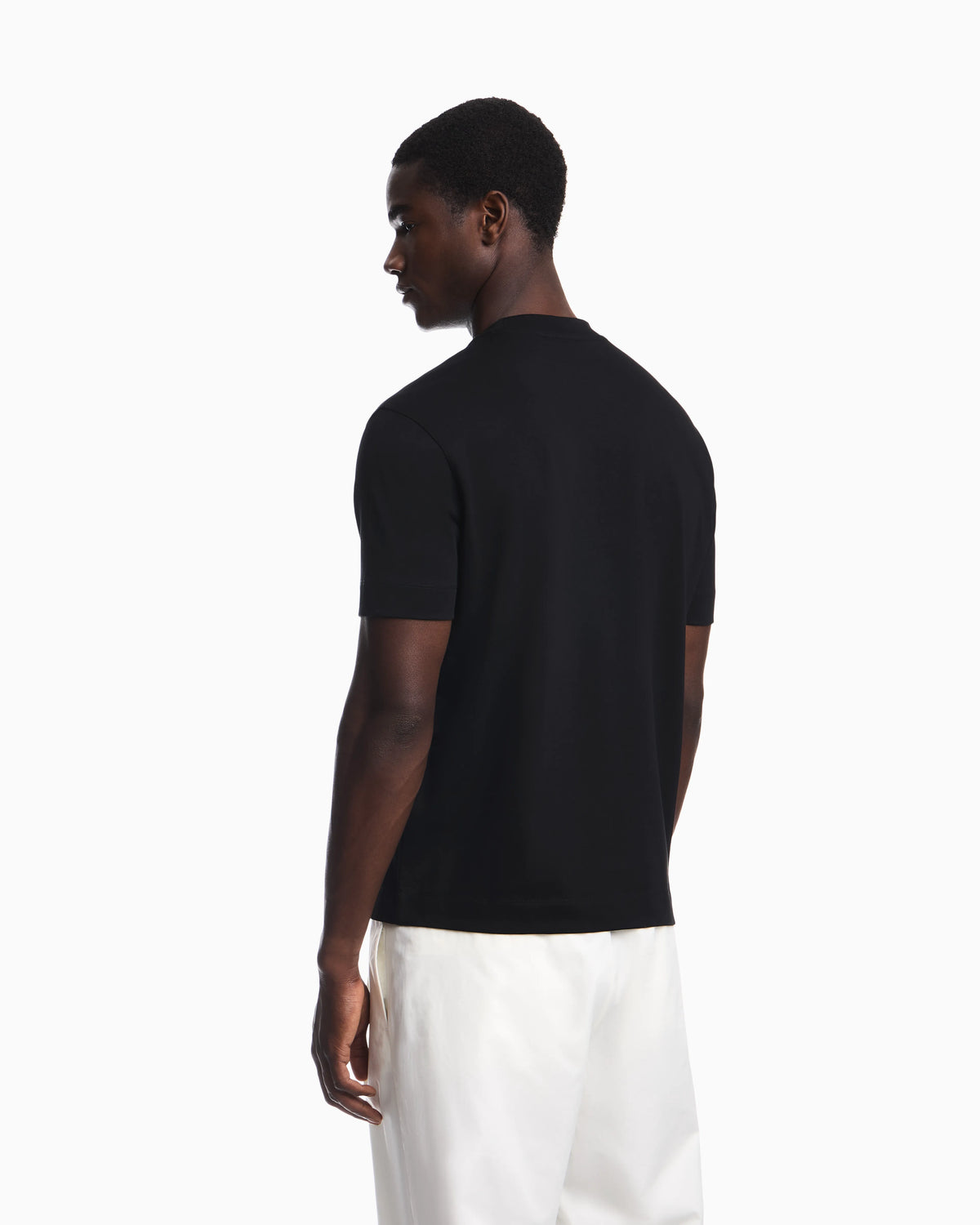 Heavy jersey T-shirt with embroidered logo