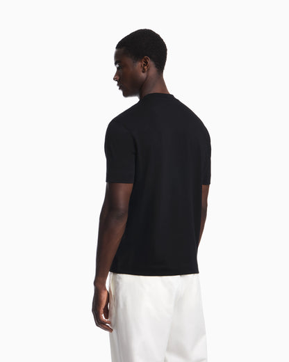 Heavy jersey T-shirt with embroidered logo