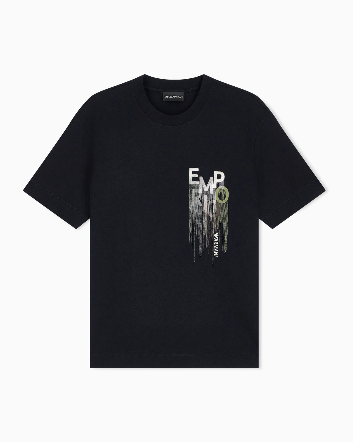 Heavy jersey T-shirt with embroidered logo