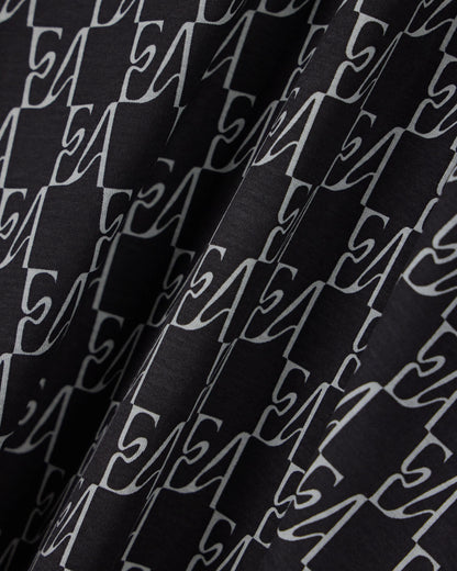 Jersey T-shirt in lyocell blend with all-over logo print