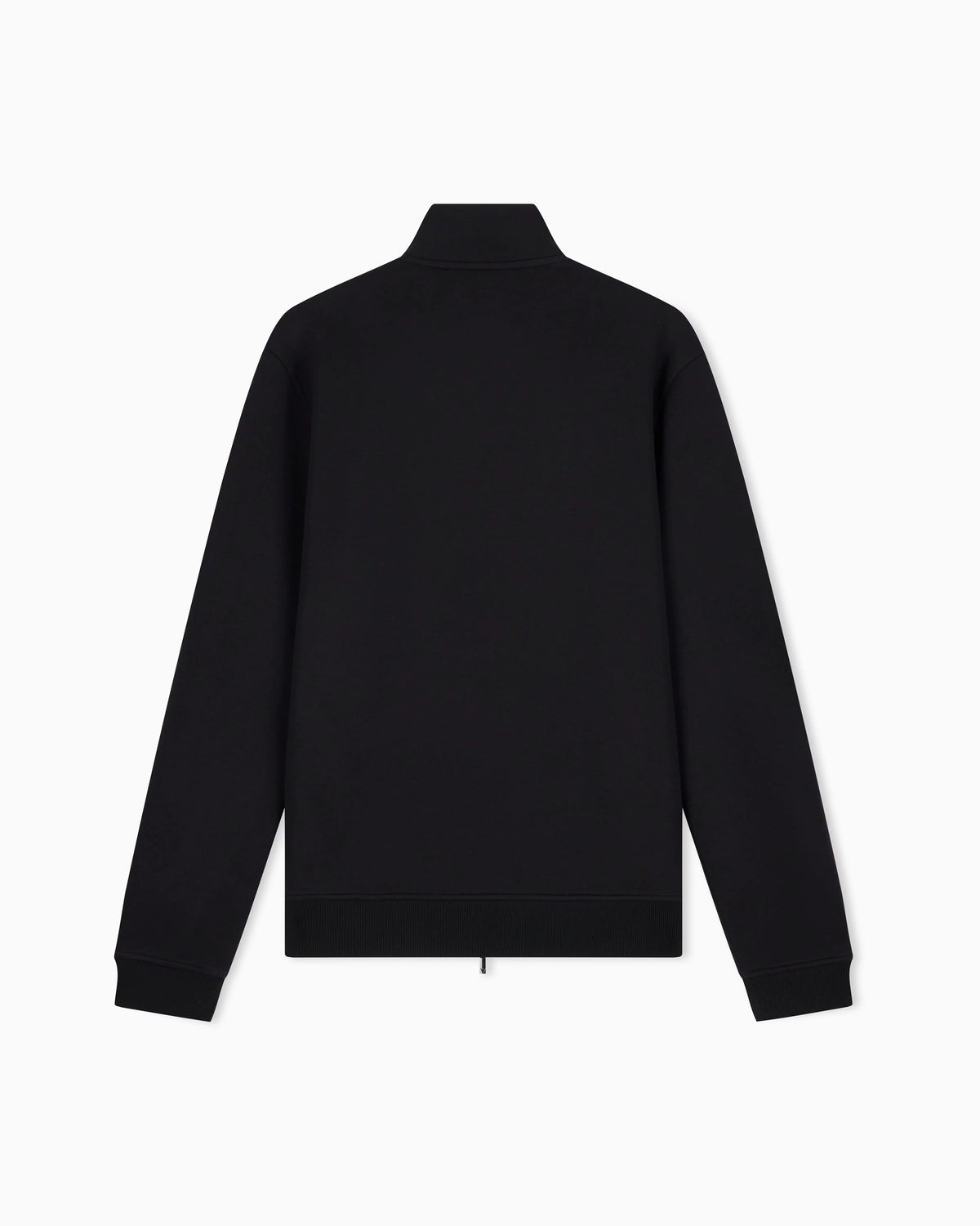 Full-zip sweatshirt in modal jersey with logo plaque