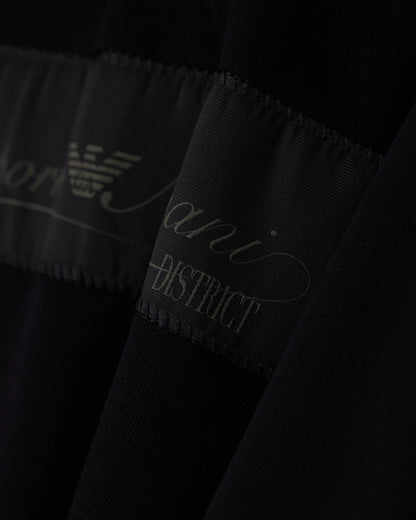 French terry jersey sweatshirt with emporio armani district patch