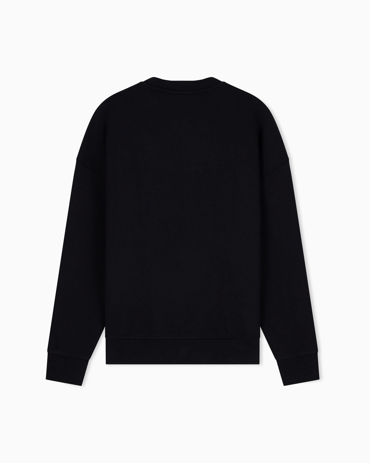French terry jersey sweatshirt with emporio armani district patch