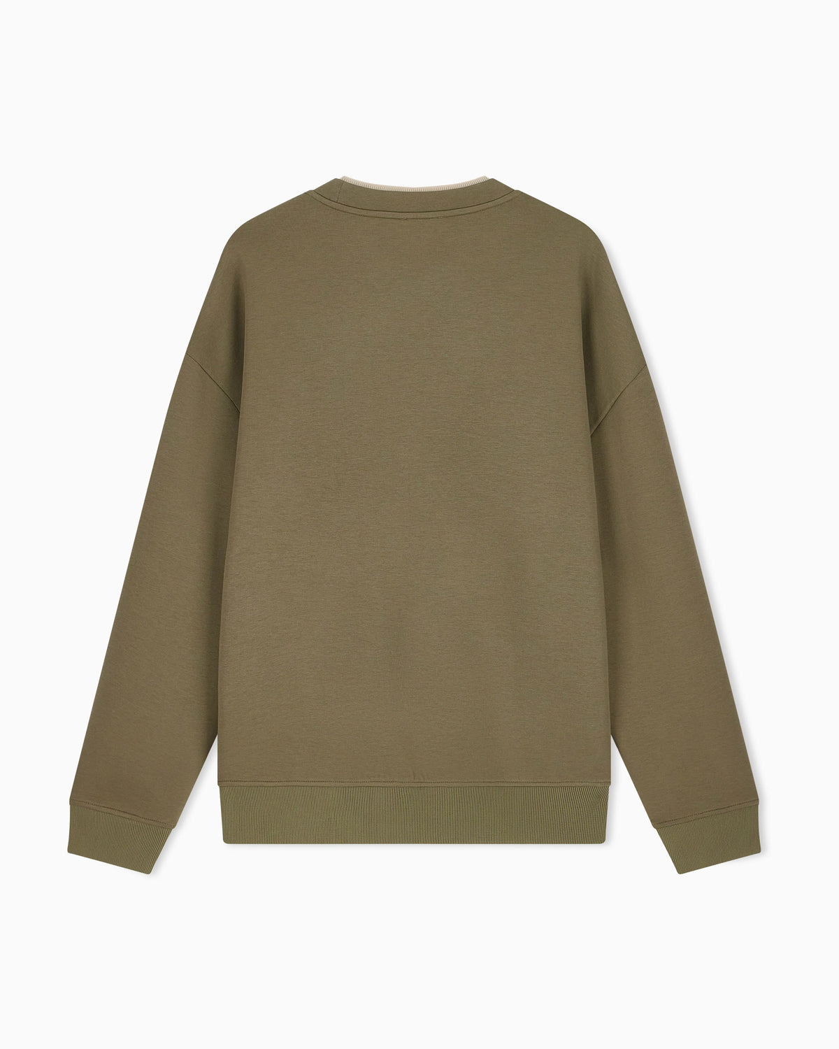 Double jersey sweatshirt with eagle embroidery