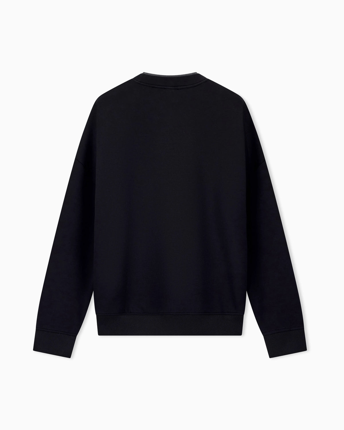 Double jersey sweatshirt with eagle embroidery