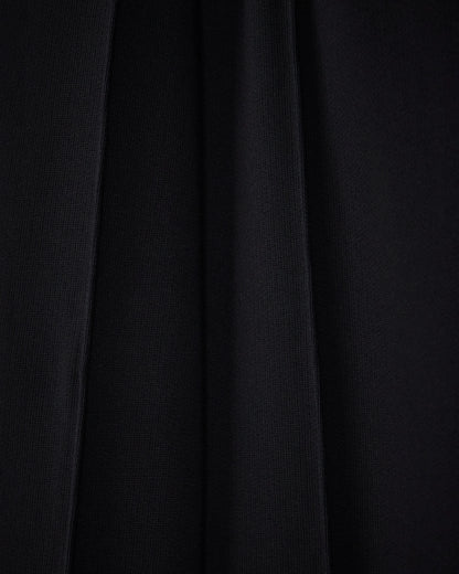 Trousers straight leg in French terry cotton with flat front
