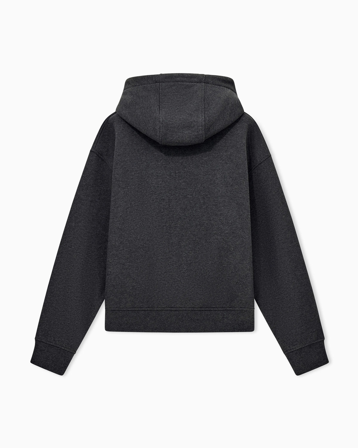 French terry jersey hoodie with soft touch logo embroidery