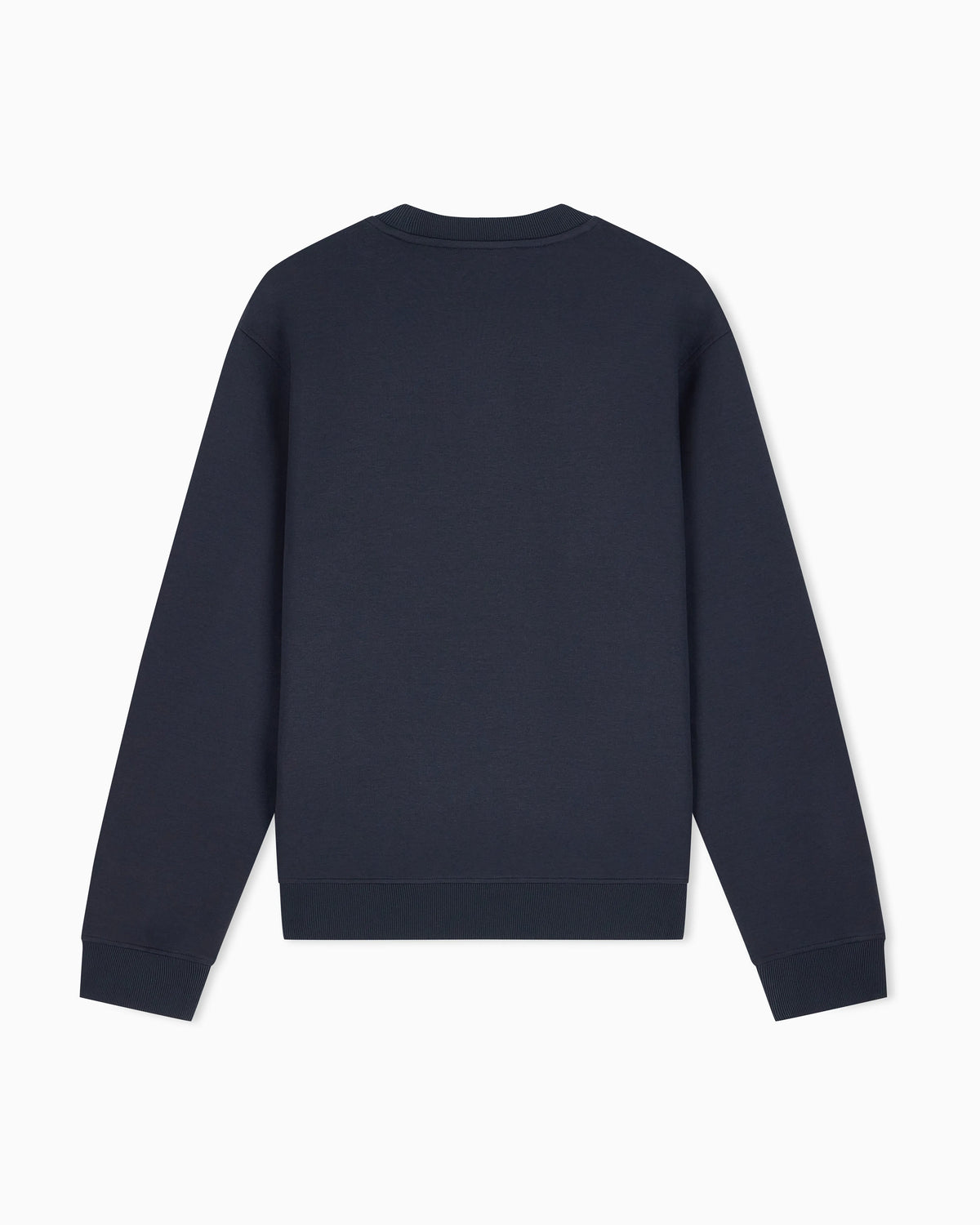 Double jersey sweatshirt with large flocked logo