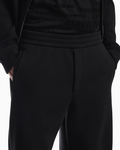Oversized trousers in lyocell and cotton jersey