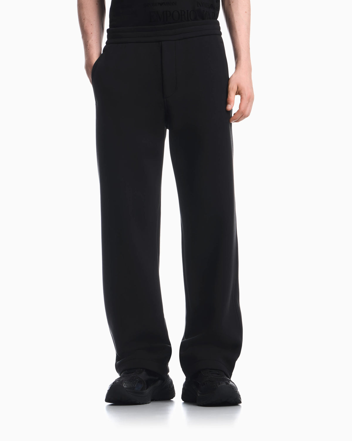 Oversized trousers in lyocell and cotton jersey