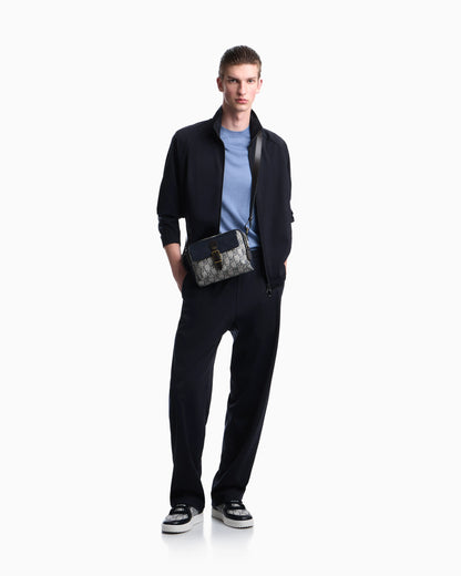 Trousers with regular fit in interlock jersey