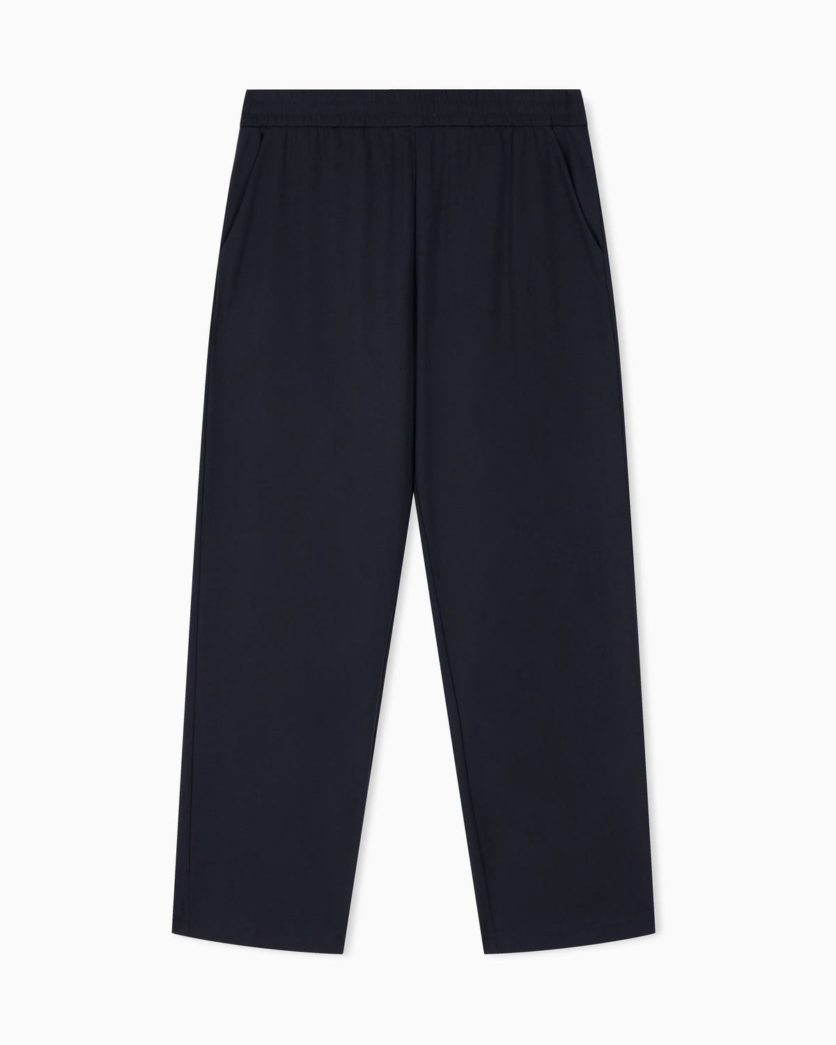 Trousers with regular fit in interlock jersey