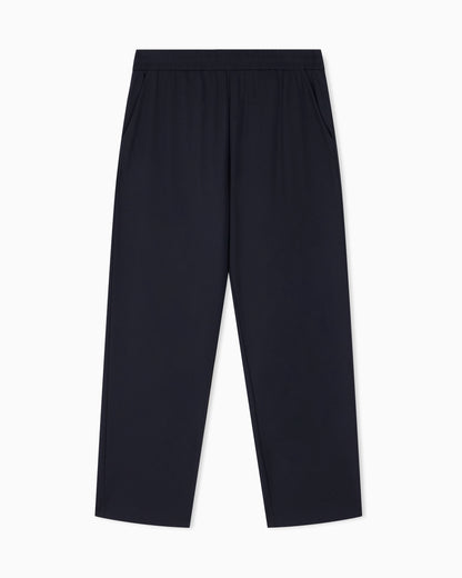 Trousers with regular fit in interlock jersey