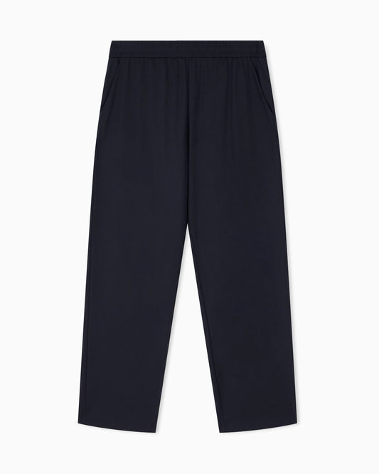 Trousers with regular fit in interlock jersey