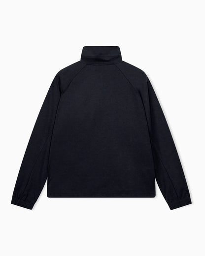 Full-zip sweatshirt in lyocell blend interlock jersey