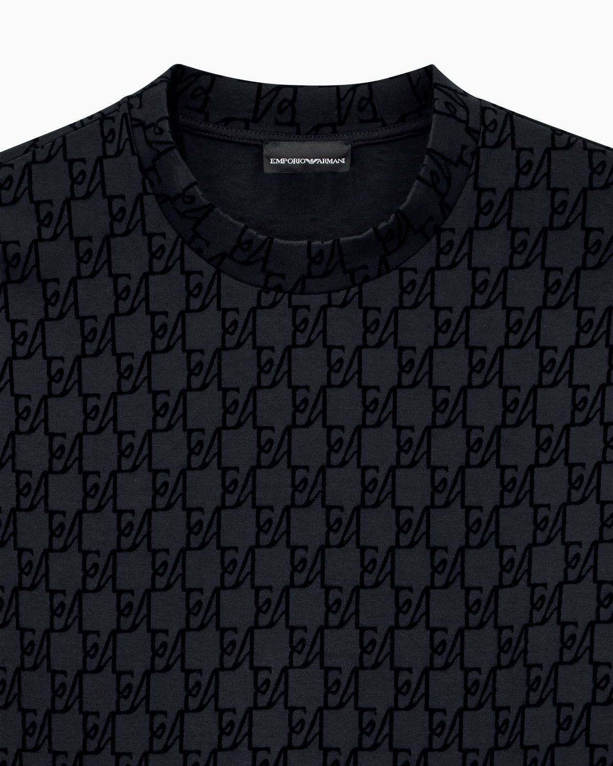 Double jersey sweatshirt with all-over logo print