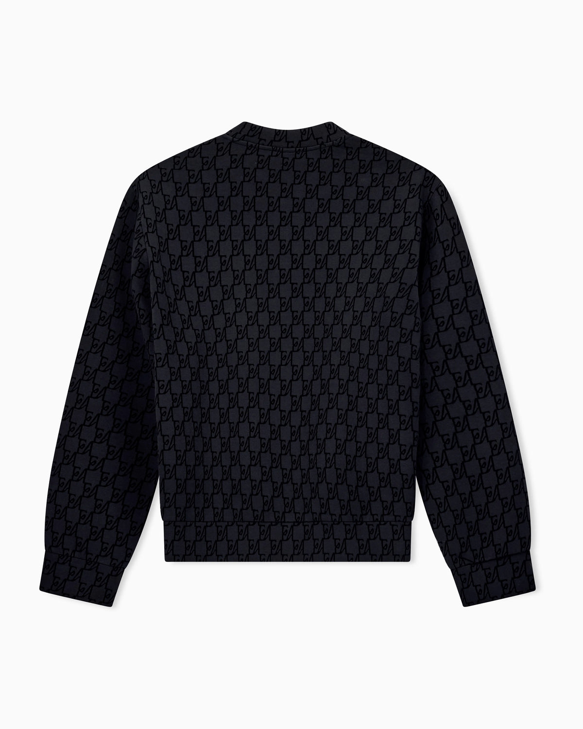 Double jersey sweatshirt with all-over logo print