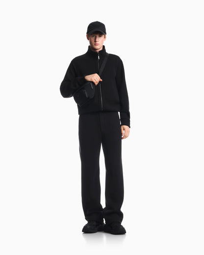 Full zip lyocell chenille sweatshirt