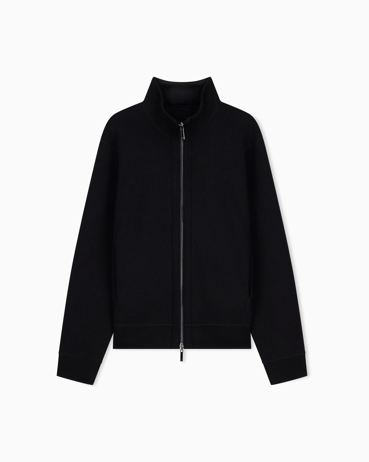 Full zip lyocell chenille sweatshirt