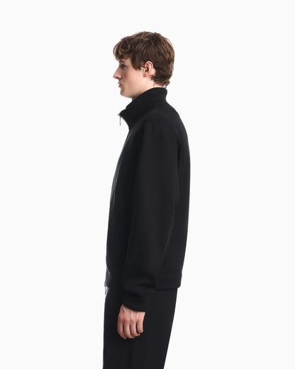 Full zip lyocell chenille sweatshirt