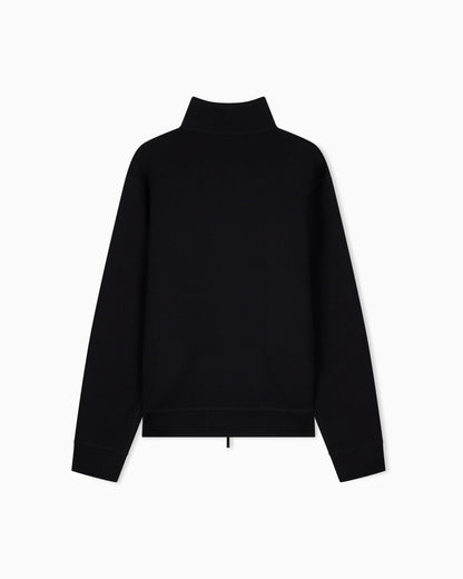 Full zip lyocell chenille sweatshirt