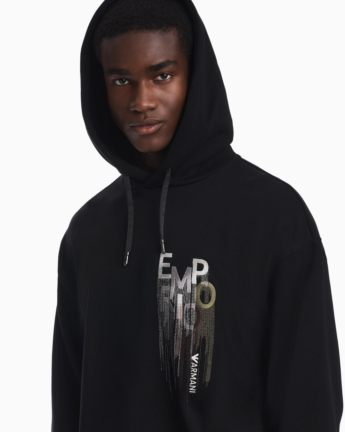 French terry jersey hoodie with kogo embroidery