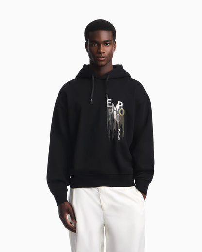 French terry jersey hoodie with kogo embroidery