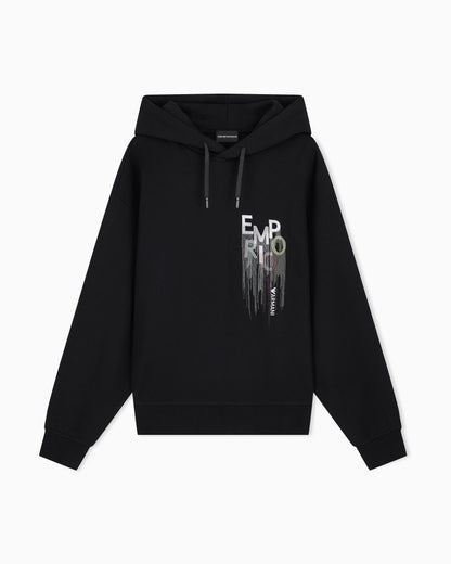 French terry jersey hoodie with kogo embroidery