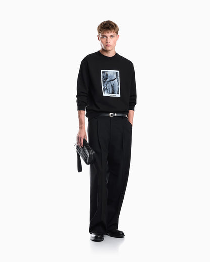 Photographic-print jersey sweatshirt Signature Capsule