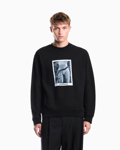 Photographic-print jersey sweatshirt Signature Capsule