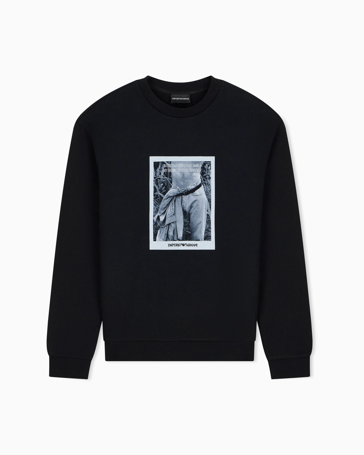 Photographic-print jersey sweatshirt Signature Capsule