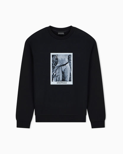 Photographic-print jersey sweatshirt Signature Capsule