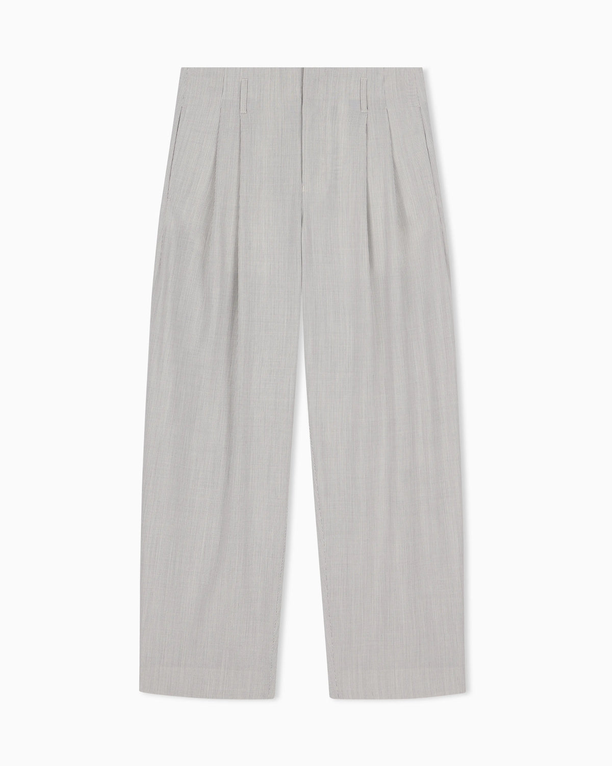 Striped trousers in stretch virgin wool