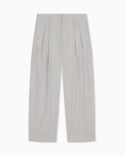 Striped trousers in stretch virgin wool