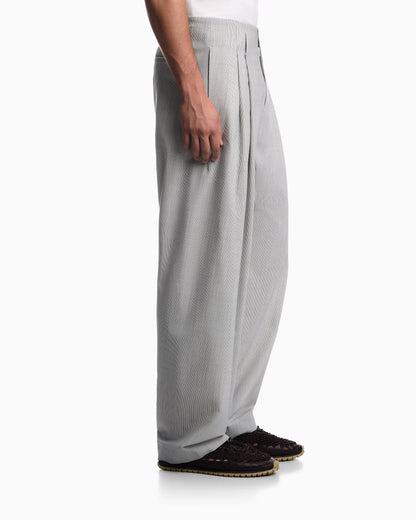 Striped trousers in stretch virgin wool
