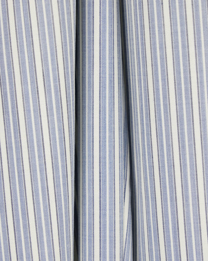 Straight-leg striped trousers in stretch virgin wool
