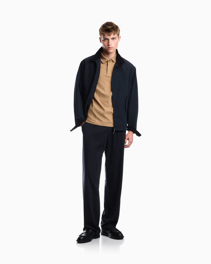 Jacquard jersey polo