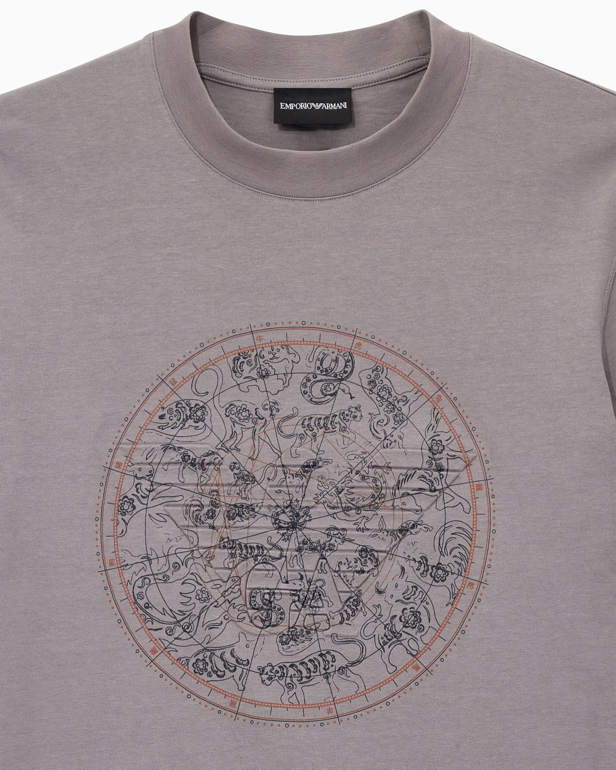 Heavy jersey T-shirt with print and eagle Hong Kong Capsule collection