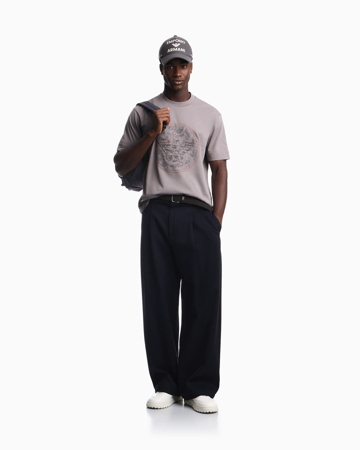 Heavy jersey T-shirt with print and eagle Hong Kong Capsule collection