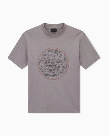 Heavy jersey T-shirt with print and eagle Hong Kong Capsule collection