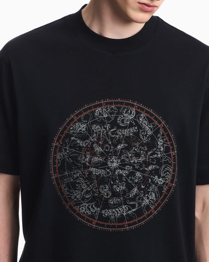 Heavy jersey T-shirt with print and eagle Hong Kong Capsule collection