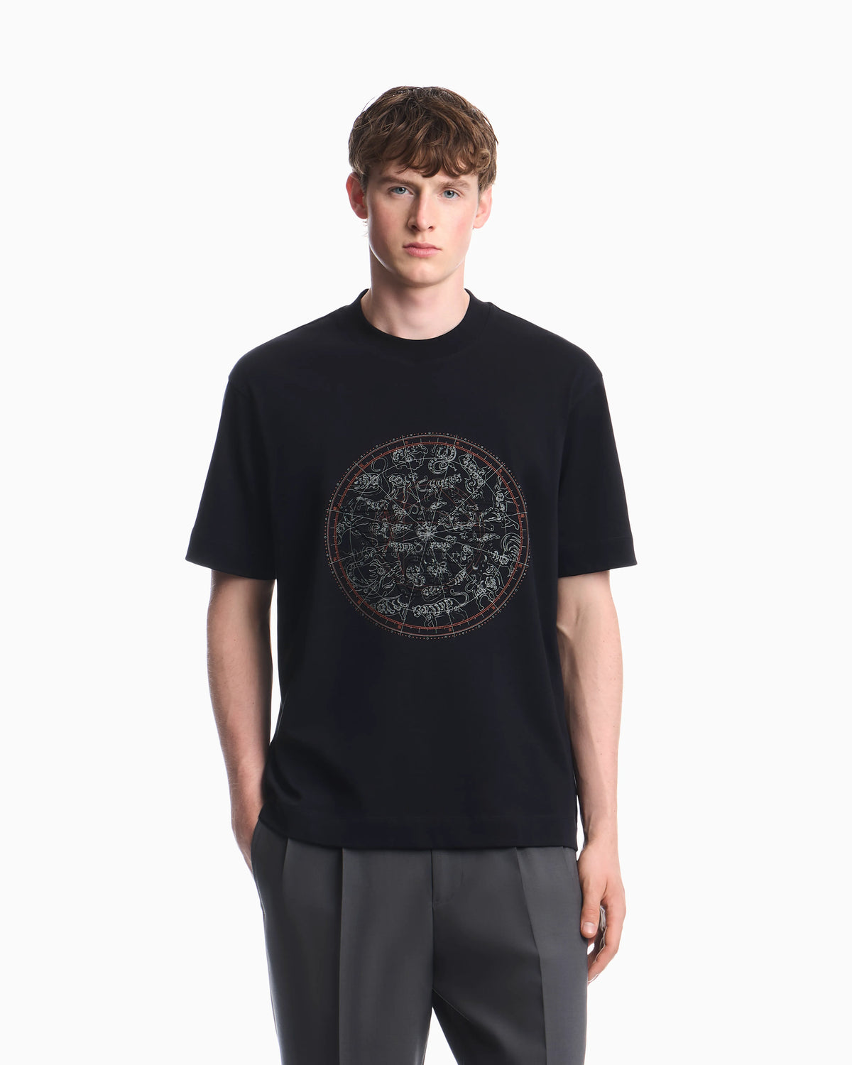 Heavy jersey T-shirt with print and eagle Hong Kong Capsule collection