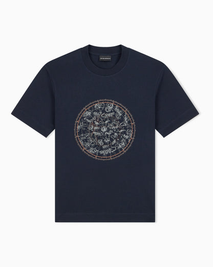 Heavy jersey T-shirt with print and eagle Hong Kong Capsule collection