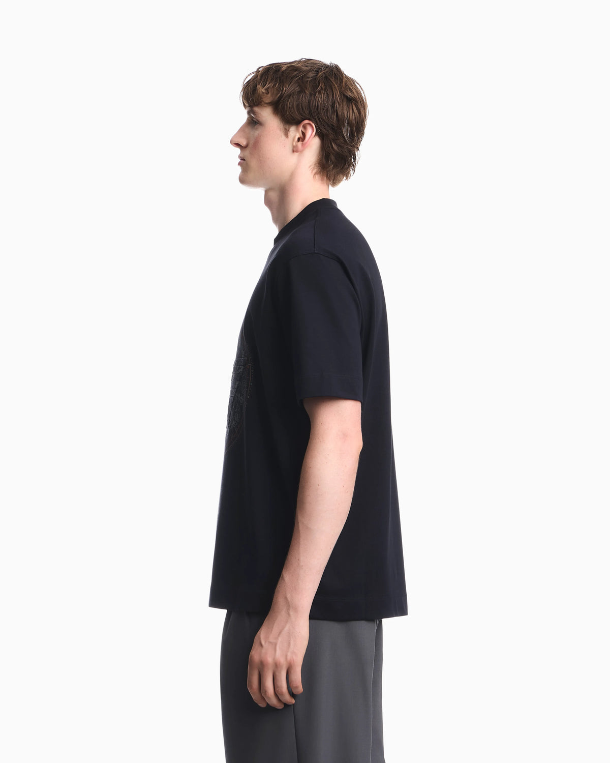 Heavy jersey T-shirt with print and eagle Hong Kong Capsule collection