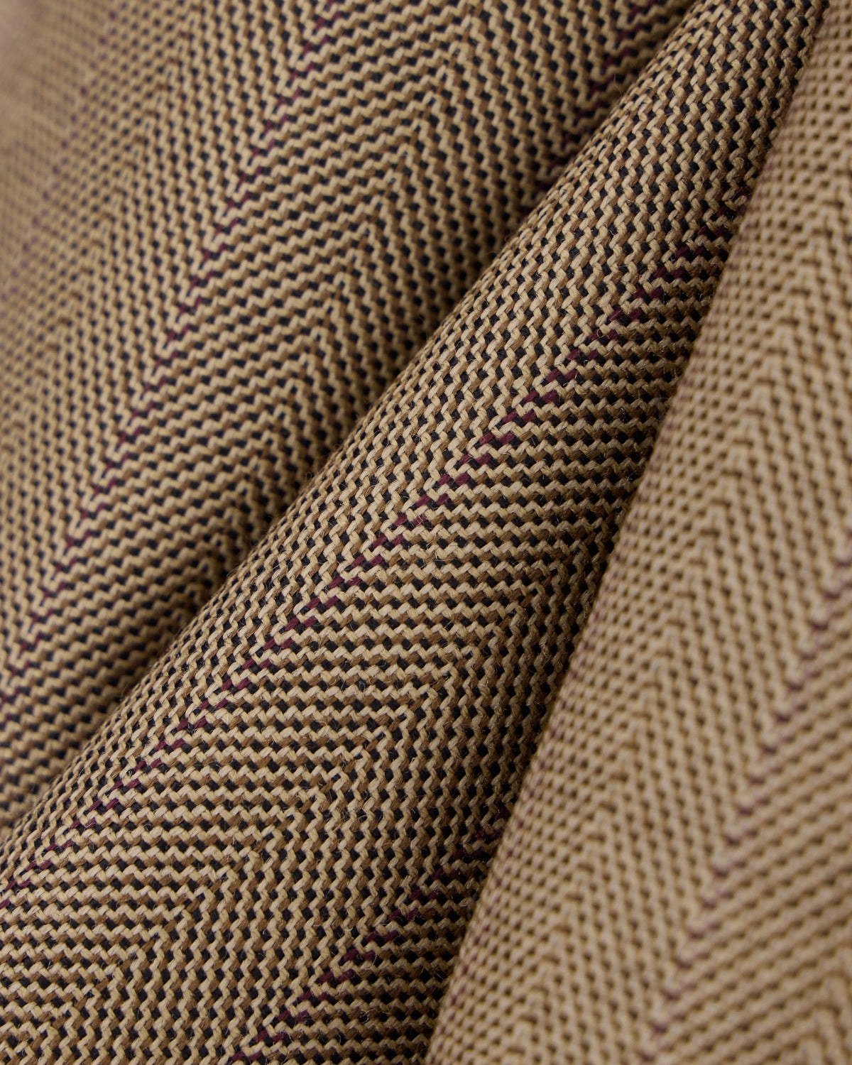 Lined blazer in herringbone virgin wool