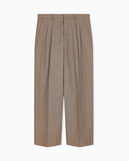 Herringbone trousers in virgin wool