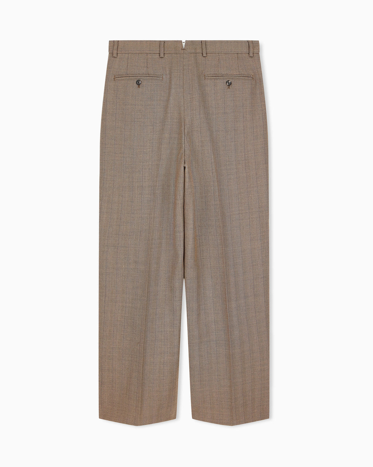 Herringbone trousers in virgin wool