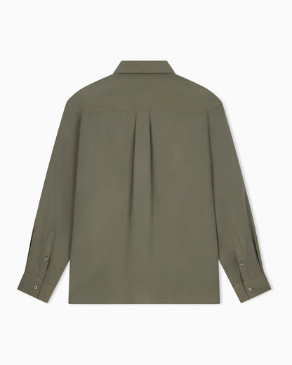 Viscose long-sleeve shirt with a chest pocket