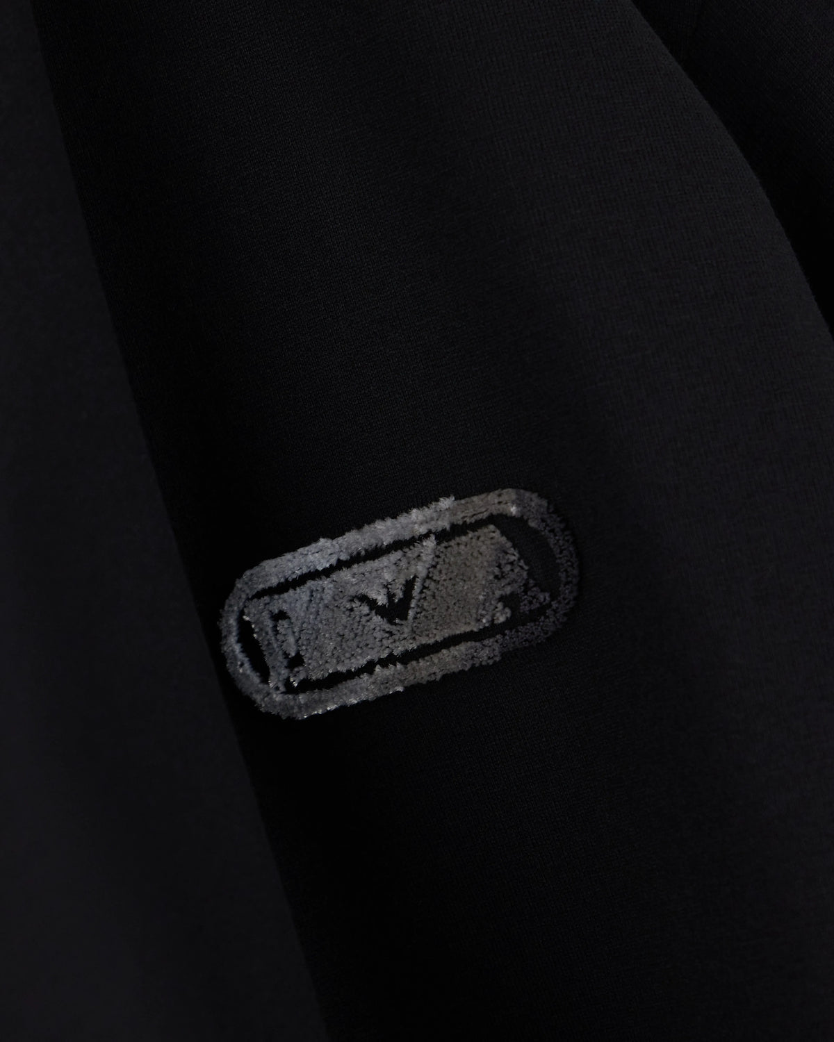 Jersey T-shirt with raised soft-touch logo