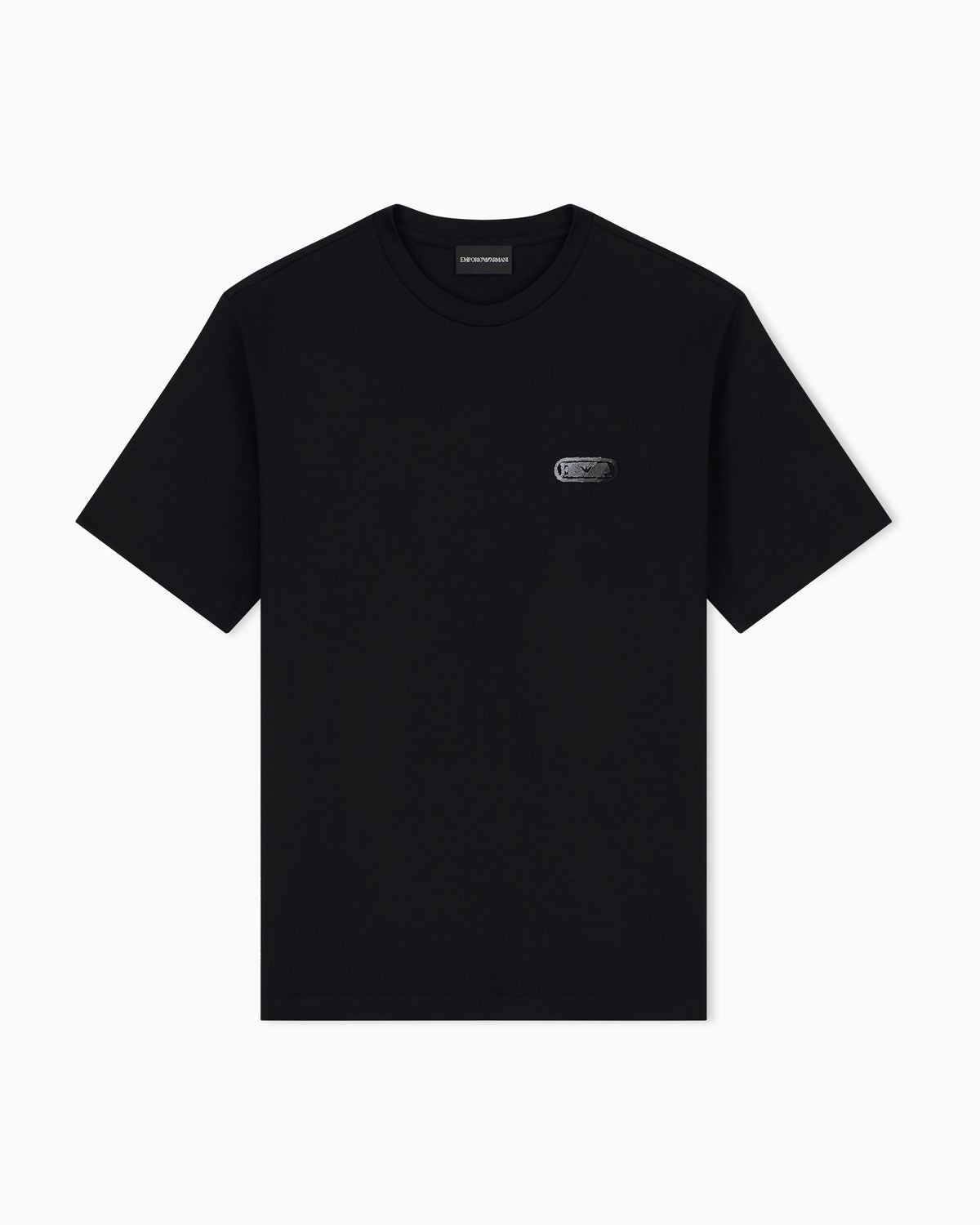 Jersey T-shirt with raised soft-touch logo